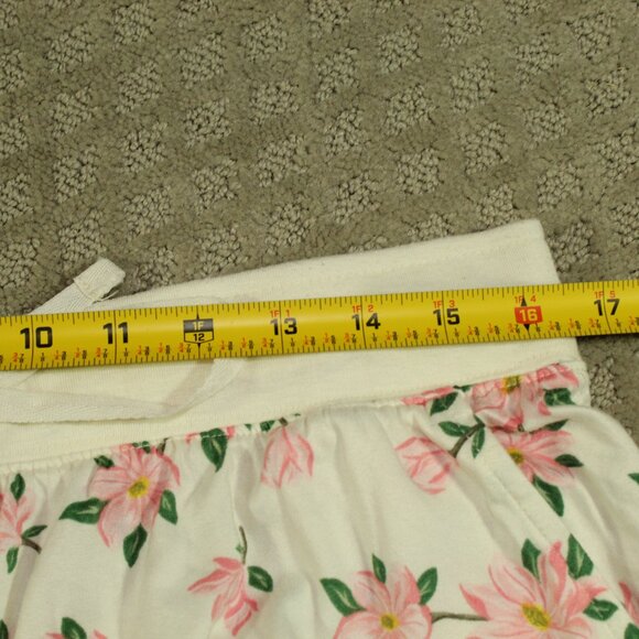 Draper James Women's Large Cream with Pink Flowers Pajama Shorts Set - Picture 5 of 9